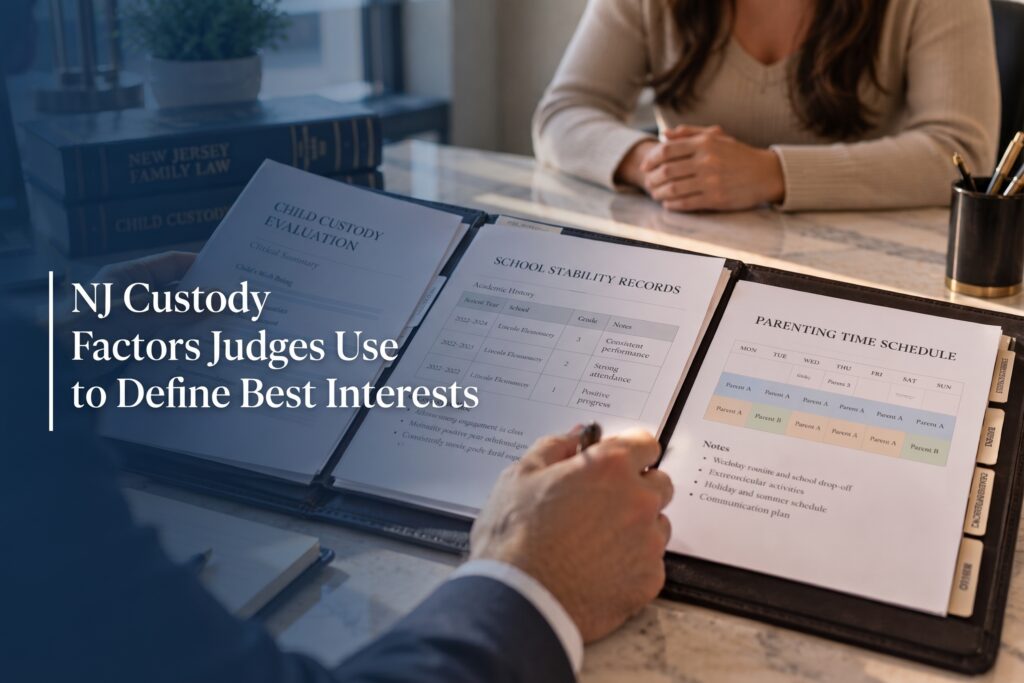 NJ Custody Factors Judges Use to Define Best Interests